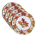 7" Round Paper Plates - Flexographic Printed